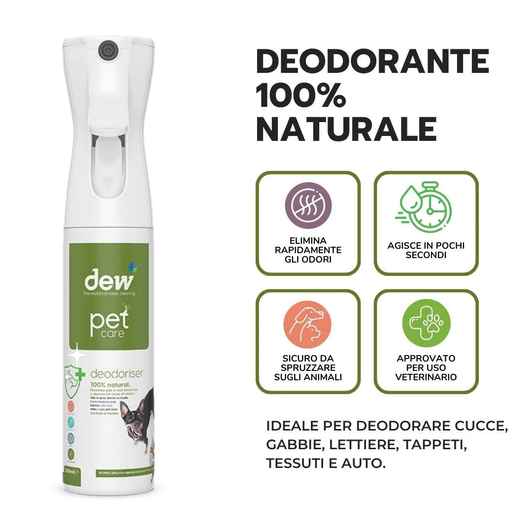 Deodorante e Igienizzante Naturale per Animali 